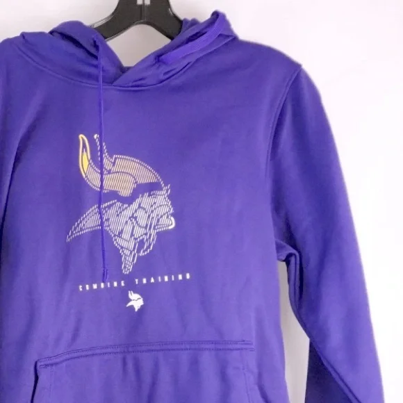 NWT [Outerstuff] Minnesota Vikings NFL Pullover Performance Fleece Hoodie Mens S - Picture 5 of 8